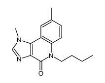5-butyl-1,8-dimethylimidazo[4,5-c]quinolin-4-one结构式
