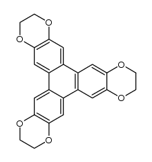 2,3,8,9,14,15-hexahydrotriphenyleno[2,3-b:6,7-b':10,11-b'']tris[1,4]-dioxin Structure