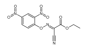 ethyl cyano(2,4-dinitrophenoxyimino)acetate结构式