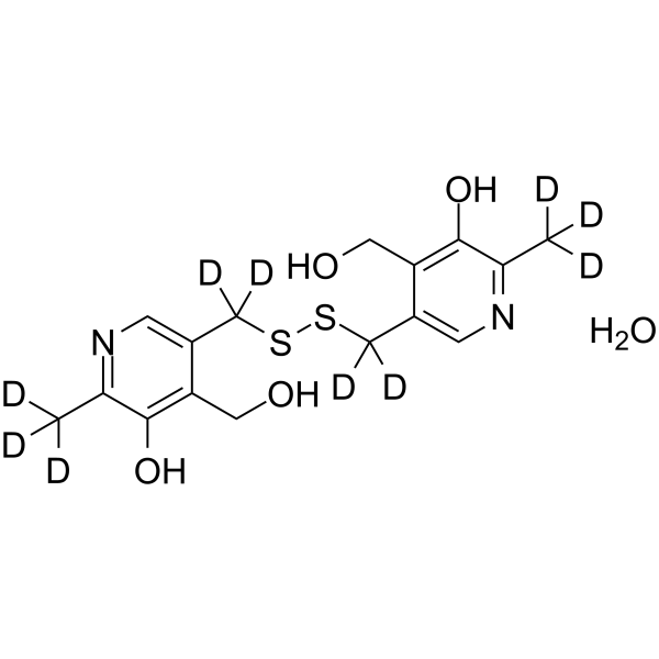 Pyritinol-d10 dihydrochloride hydrate结构式