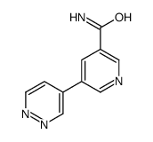 5-pyridazin-4-ylpyridine-3-carboxamide结构式