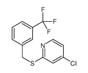 4-chloro-2-[[3-(trifluoromethyl)phenyl]methylsulfanyl]pyridine Structure