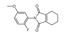 2-(2-fluoro-5-methoxyphenyl)-4,5,6,7-tetrahydroisoindole-1,3-dione结构式