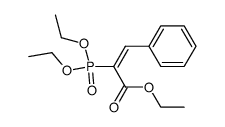 α-(Diethoxyphosphinyl)benzeneacrylic acid ethyl ester Structure