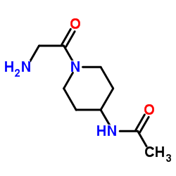 N-(1-Glycyl-4-piperidinyl)acetamide Structure