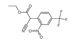 ETHYL ALPHA-CYANO-2-NITRO-4-(TRIFLUOROMETHYL)PHENYLACETATE Structure