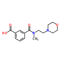 3-(methyl(2-morpholinoethyl)carbamoyl)benzoic acid Structure