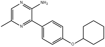 2-吡嗪胺,3-[4-(环己氧基)苯基]-5-甲基结构式