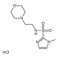 1-methyl-N-(2-morpholin-4-ylethyl)imidazole-2-sulfonamide,hydrochloride结构式