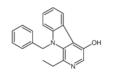 9-benzyl-1-ethylpyrido[3,4-b]indol-4-ol结构式