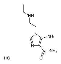 5-amino-4-carbonyl-1-(2-(ethylamino)ethyl)imidazole hydrochloride Structure