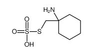 1-amino-1-(sulfosulfanylmethyl)cyclohexane Structure