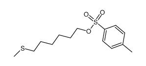 6-(methylthio)hexyl 4'-methylbenzenesulfonate结构式