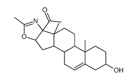 3β-hydroxy-2'-methyl-16β-5'H-pregn-5-eno[17,16-d]oxazol-20-one Structure