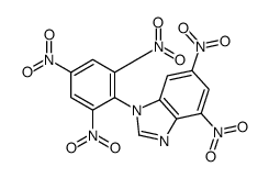 4,6-dinitro-1-(2,4,6-trinitrophenyl)benzimidazole结构式