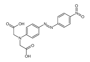 2-[N-(carboxymethyl)-4-[(4-nitrophenyl)diazenyl]anilino]acetic acid Structure