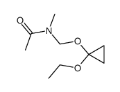Acetamide,N-[[(1-ethoxycyclopropyl)oxy]methyl]-N-methyl- (9CI)结构式