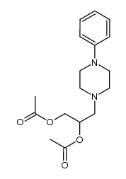 (R,S)-3-(4-phenyl-1-piperazinyl)-1,2-propanediol diacetate Structure