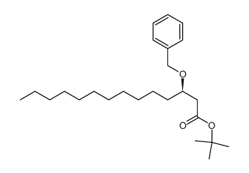 tert-butyl (R)-3-benzyloxytetradecanoate结构式