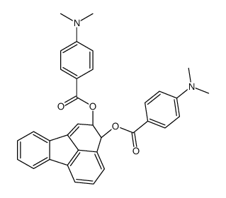 [(2S,3S)-3-[4-(dimethylamino)benzoyl]oxy-2,3-dihydrofluoranthen-2-yl] 4-(dimethylamino)benzoate结构式