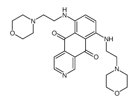 6,9-bis(2-morpholin-4-ylethylamino)benzo[g]isoquinoline-5,10-dione结构式