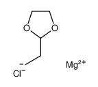 magnesium,2-ethyl-1,3-dioxolane,chloride Structure