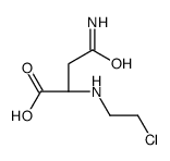 (2S)-4-amino-2-(2-chloroethylamino)-4-oxobutanoic acid Structure
