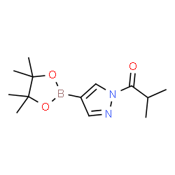 2-methyl-1-[4-(4,4,5,5-tetramethyl-1,3,2-dioxaborolan-2-yl)-1H-pyrazol-1-yl]-1-Propanone Structure
