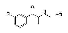 3'-chloro-2-methylaminopropiophenone hydrochloride结构式