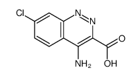 4-Amino-7-chloro-3-cinnolinecarboxylic acid结构式