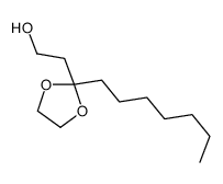 2-(2-heptyl-1,3-dioxolan-2-yl)ethanol结构式