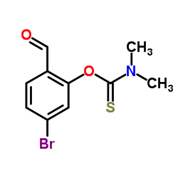 O-(5-Bromo-2-formylphenyl) dimethylcarbamothioate Structure