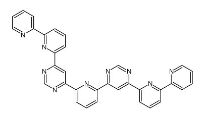 4-(6-pyridin-2-ylpyridin-2-yl)-6-[6-[6-(6-pyridin-2-ylpyridin-2-yl)pyrimidin-4-yl]pyridin-2-yl]pyrimidine结构式