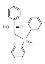 Phosphinic acid,P-[(diphenylphosphinyl)methyl]-P-phenyl- structure