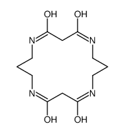 1,5,9,13-tetrazacyclohexadecane-2,4,10,12-tetrone结构式