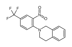 2-[2-nitro-4-(trifluoromethyl)phenyl]-3,4-dihydro-1H-isoquinoline结构式