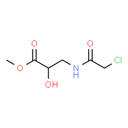 甲基 3-(2-氯乙酰氨基)-2-羟基丙酯结构式