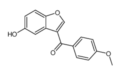 (5-hydroxy-benzofuran-3-yl)-(4-methoxyphenyl)-methanone Structure