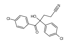 α-(2-cyanoethyl)-4,4'-dichlorobenzoin Structure