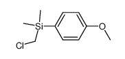 (chloromethyl)(4-methoxyphenyl)dimethylsilane Structure