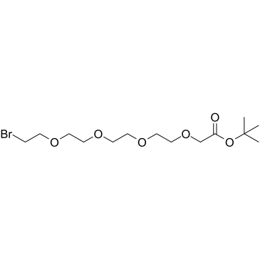 Br-PEG4-CH2-Boc结构式