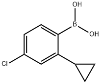 (4-chloro-2-cyclopropylphenyl)boronic acid Structure