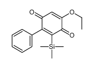5-ethoxy-2-phenyl-3-trimethylsilylcyclohexa-2,5-diene-1,4-dione结构式