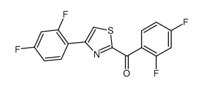 (2,4-difluorophenyl)-[4-(2,4-difluorophenyl)-1,3-thiazol-2-yl]methanone Structure