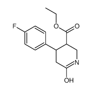 ethyl 4-(4-fluorophenyl)-6-oxopiperidine-3-carboxylate结构式