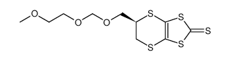 (R)-5-(((2-methoxyethoxy)methoxy)methyl)-5,6-dihydro-[1,3]dithiolo[4,5-b][1,4]dithiine-2-thione结构式