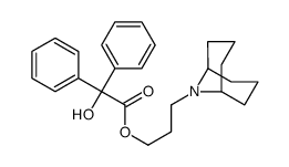 α-Hydroxy-α-phenylbenzeneacetic acid 3-(9-azabicyclo[3.3.1]nonan-9-yl)propyl ester结构式