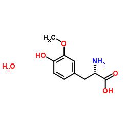 3-O-Methyl-L-DOPA Monohydrate Structure