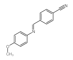 p-Cyanobenzal-p-anisidine Structure