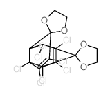 5,5,10,10-Bis-aethylendioxy-1,2,3,4,6,7,8,9-octachlortricyclo[5,2,1,02.6]deca-3,10-dien Structure